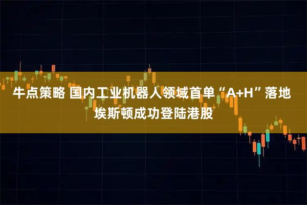 牛点策略 国内工业机器人领域首单“A+H”落地 埃斯顿成功登陆港股